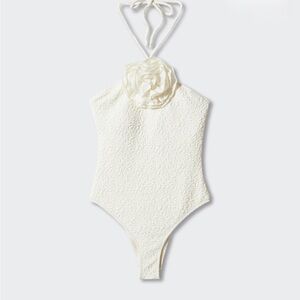 Mango flower detail swimsuit